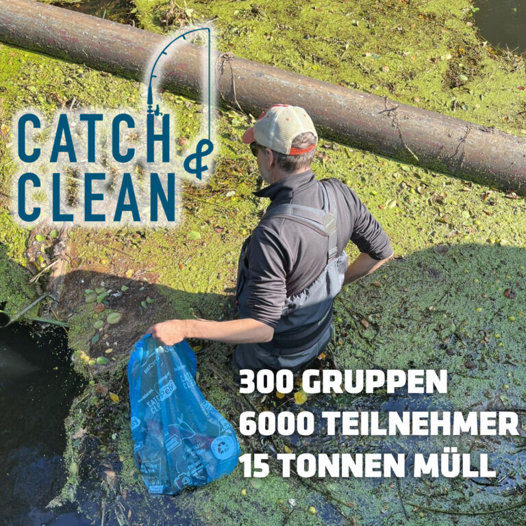 CATCH & CLEAN DAY 2025: Anglerinnen und Angler ziehen nicht nur Fische an Land